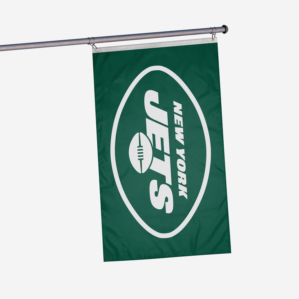 New York Jets Solid Horizontal Flag FOCO - FOCO.com