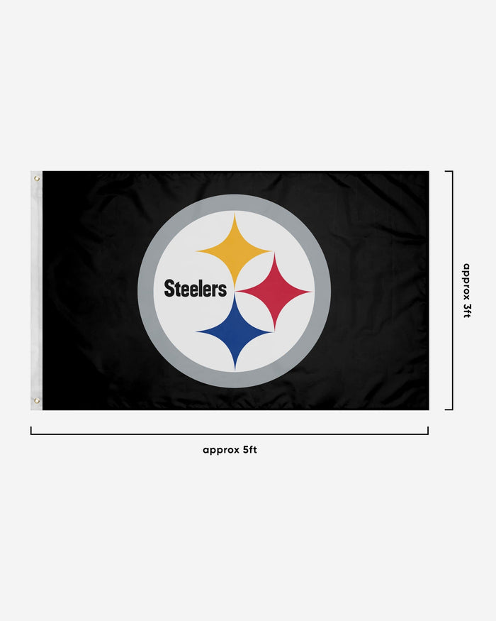 Pittsburgh Steelers Solid Horizontal Flag FOCO - FOCO.com