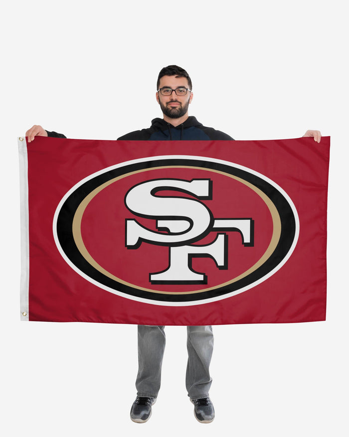 San Francisco 49ers Solid Horizontal Flag FOCO - FOCO.com