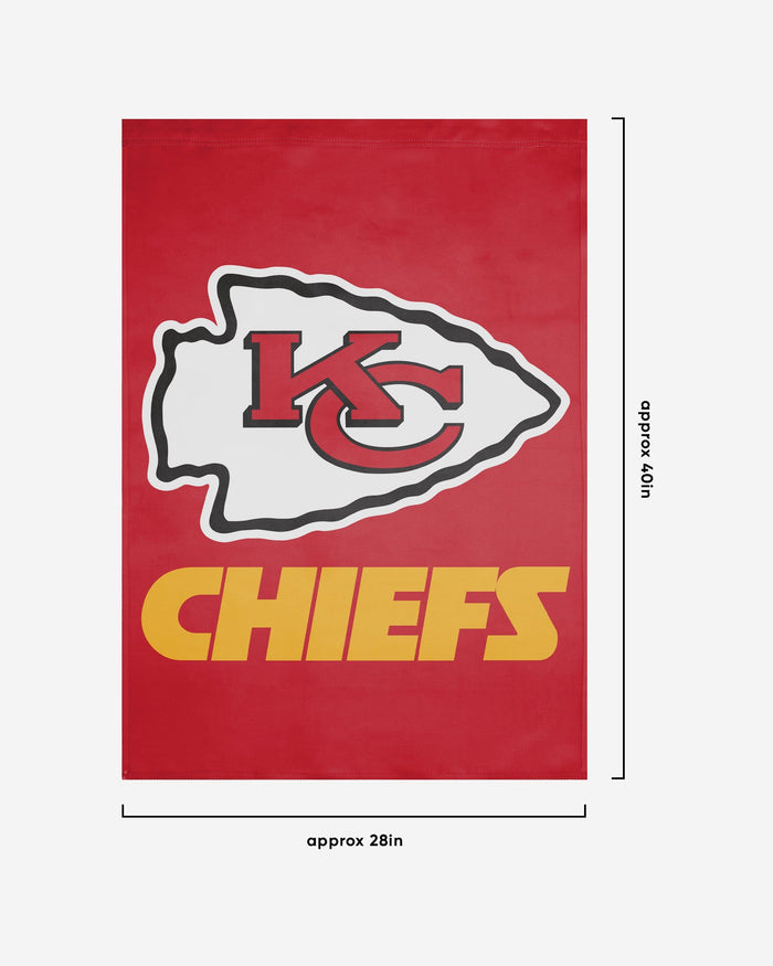 Kansas City Chiefs Solid Vertical Flag FOCO - FOCO.com