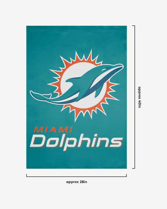 Miami Dolphins Solid Vertical Flag FOCO - FOCO.com