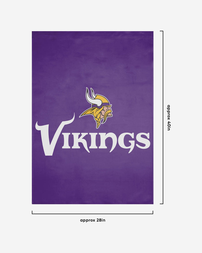 Minnesota Vikings Solid Vertical Flag FOCO - FOCO.com