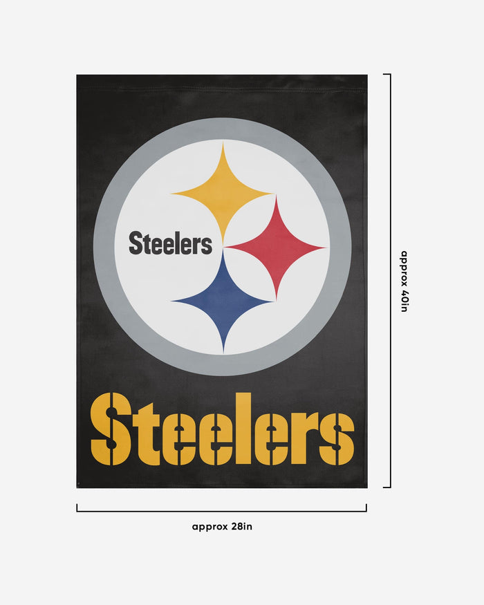 Pittsburgh Steelers Solid Vertical Flag FOCO - FOCO.com