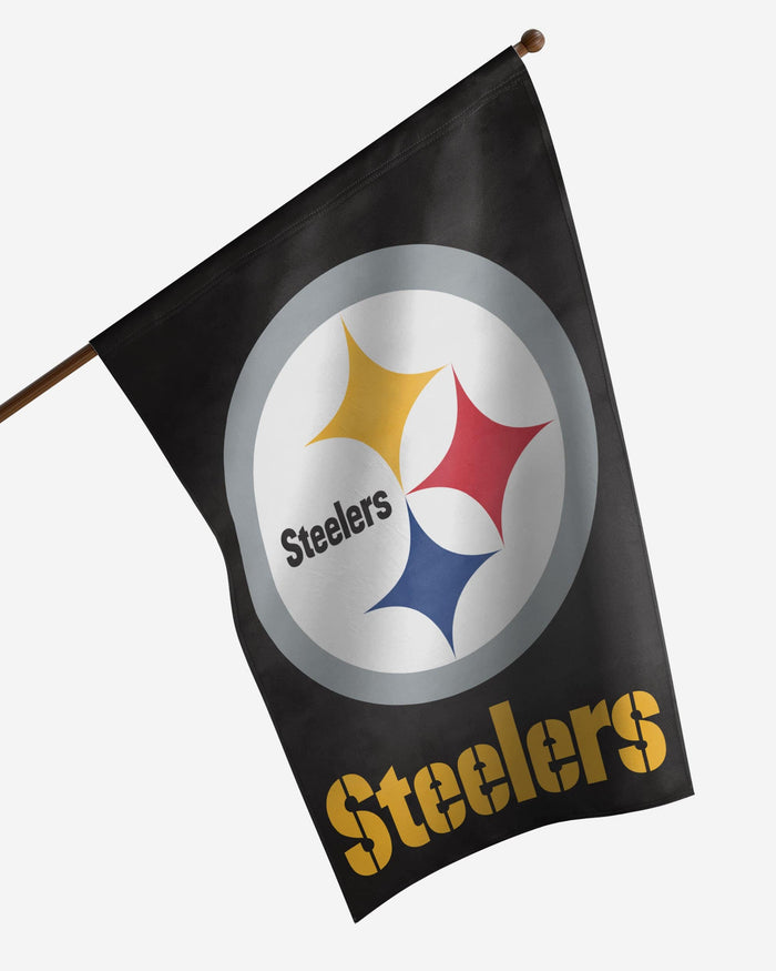 Pittsburgh Steelers Solid Vertical Flag FOCO - FOCO.com