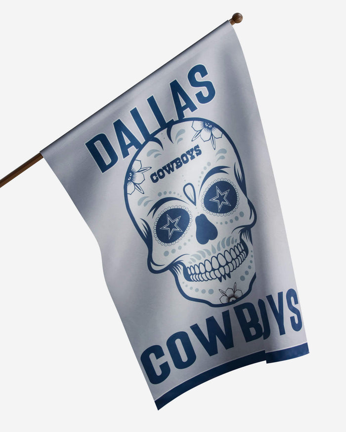 Dallas Cowboys Day Of The Dead Vertical Flag FOCO - FOCO.com