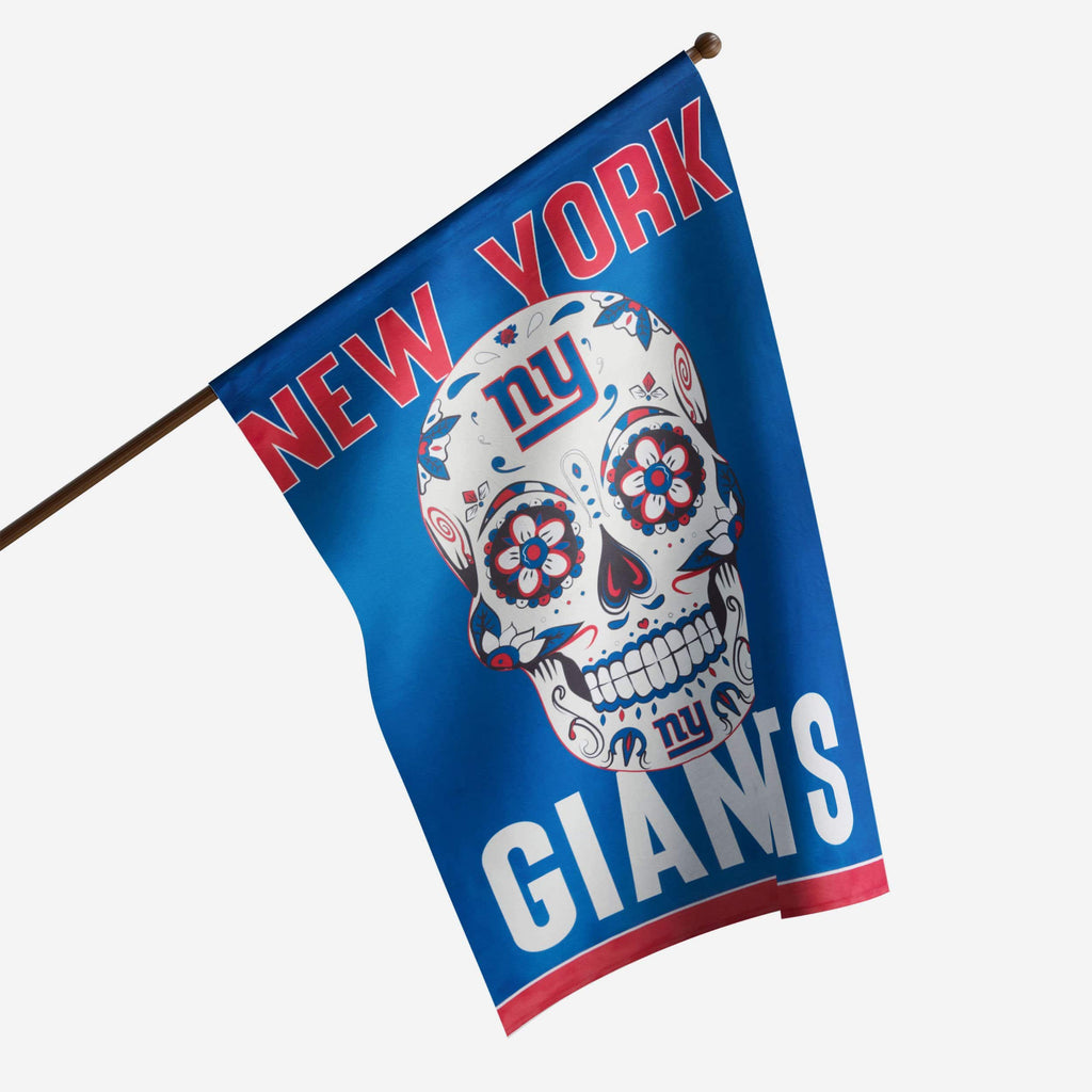 New York Giants Day Of The Dead Vertical Flag FOCO - FOCO.com