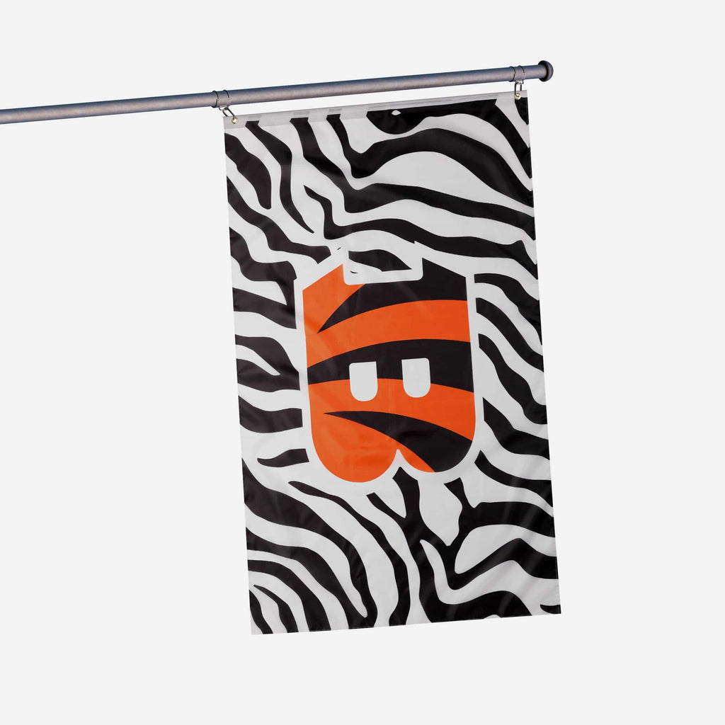 Cincinnati Bengals White Stripe Horizontal Flag FOCO - FOCO.com