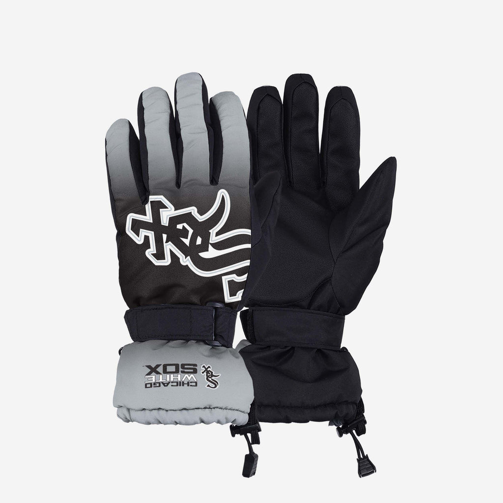 Chicago White Sox Gradient Big Logo Insulated Gloves FOCO S/M - FOCO.com