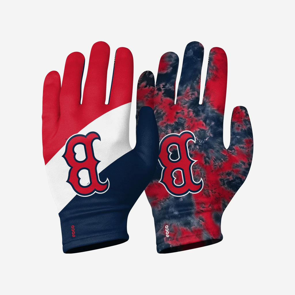 Boston Red Sox 2 Pack Reusable Stretch Gloves FOCO S/M - FOCO.com