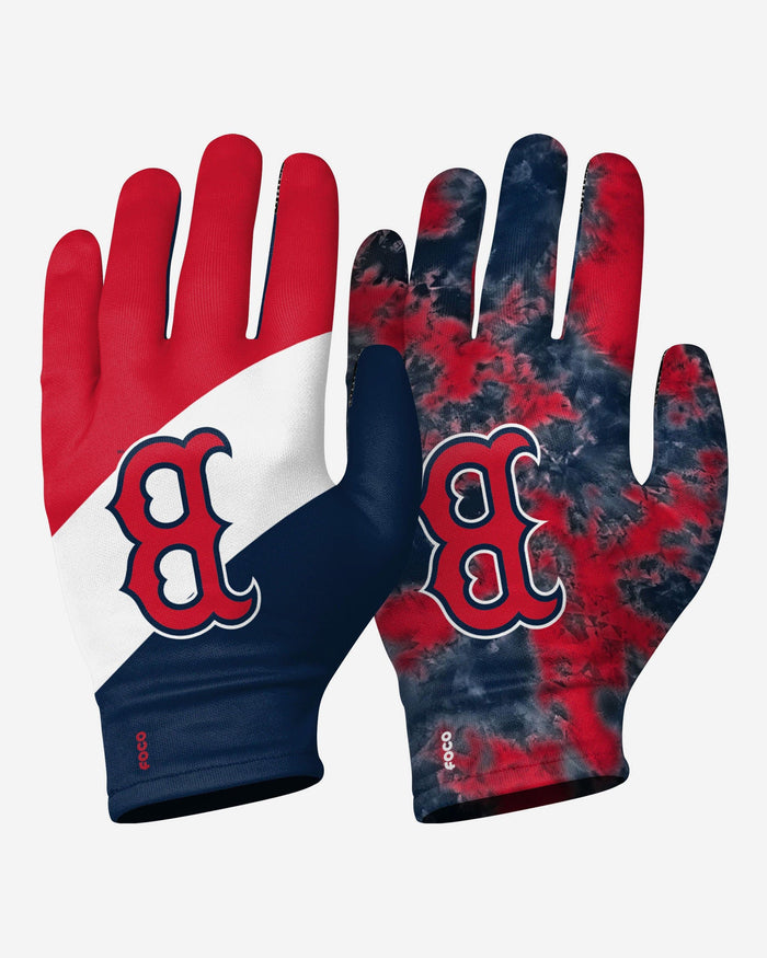 Boston Red Sox 2 Pack Reusable Stretch Gloves FOCO S/M - FOCO.com