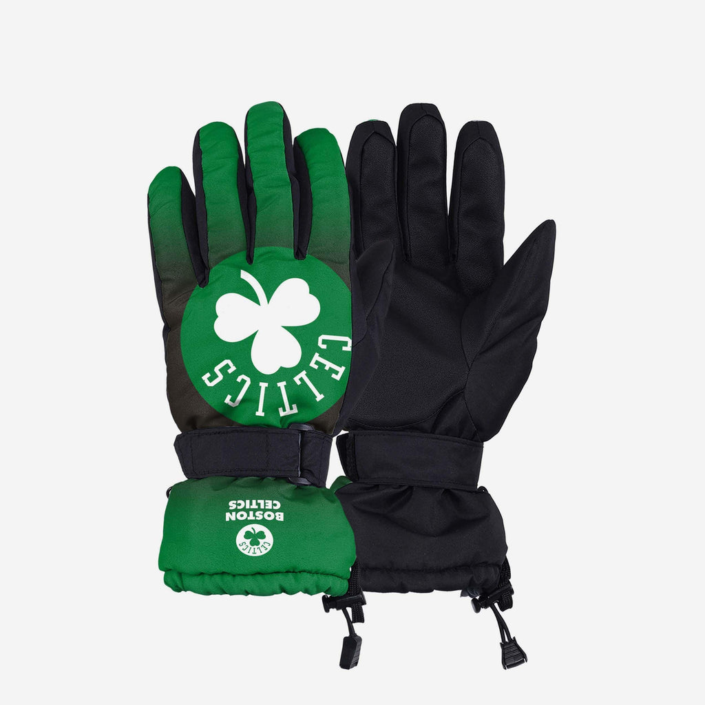 Boston Celtics Gradient Big Logo Insulated Gloves FOCO S/M - FOCO.com