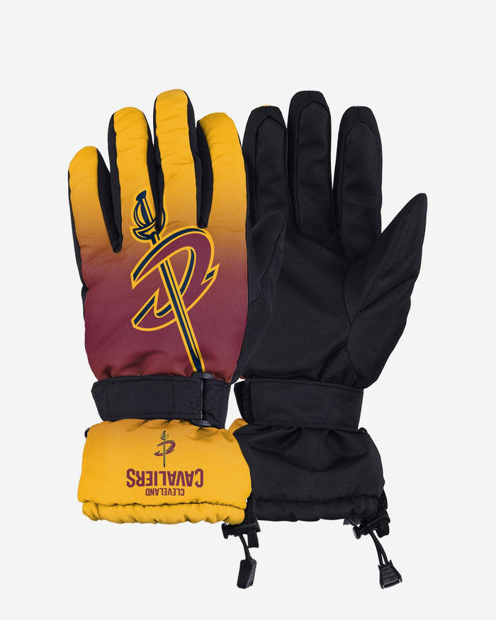 Cleveland Cavaliers Gradient Big Logo Insulated Gloves FOCO S/M - FOCO.com