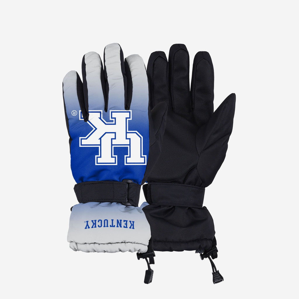 Kentucky Wildcats Gradient Logo Insulated Gloves FOCO S/M - FOCO.com