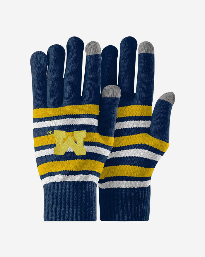 Michigan Wolverines Stretch Gloves FOCO - FOCO.com