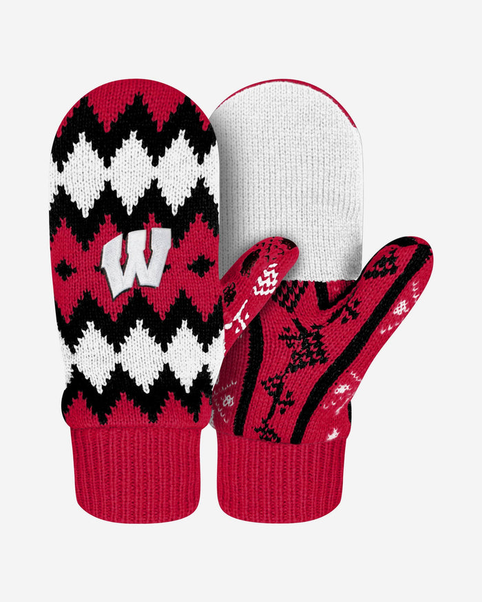 Wisconsin Badgers Mittens FOCO - FOCO.com