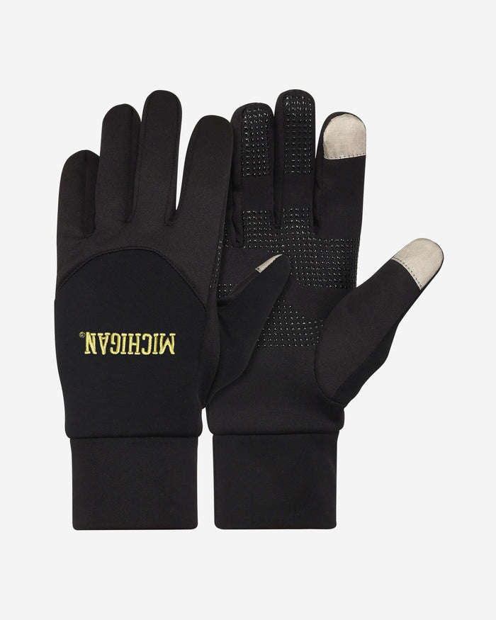 Michigan Wolverines Wordmark Neoprene Texting Gloves FOCO - FOCO.com