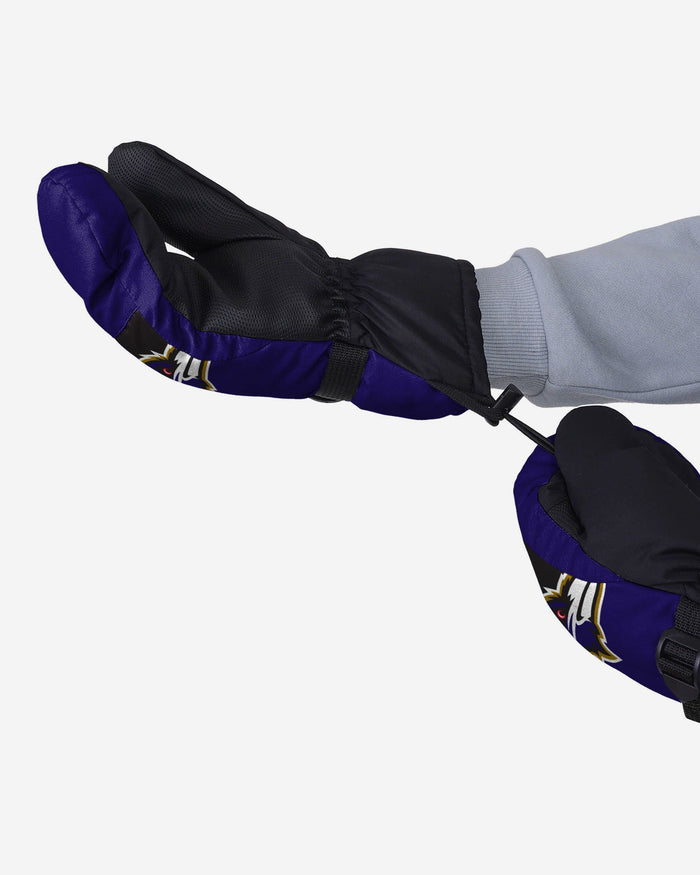 Baltimore Ravens Frozen Tundra Insulated Mittens FOCO - FOCO.com