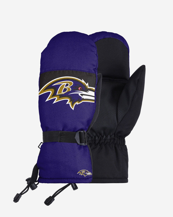 Baltimore Ravens Frozen Tundra Insulated Mittens FOCO S/M - FOCO.com