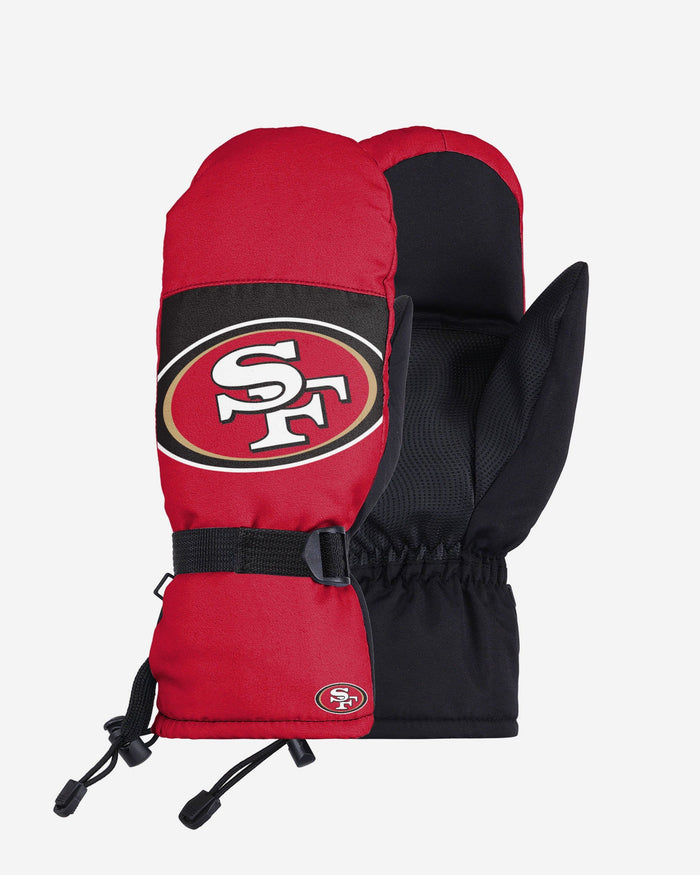 San Francisco 49ers Frozen Tundra Insulated Mittens FOCO S/M - FOCO.com