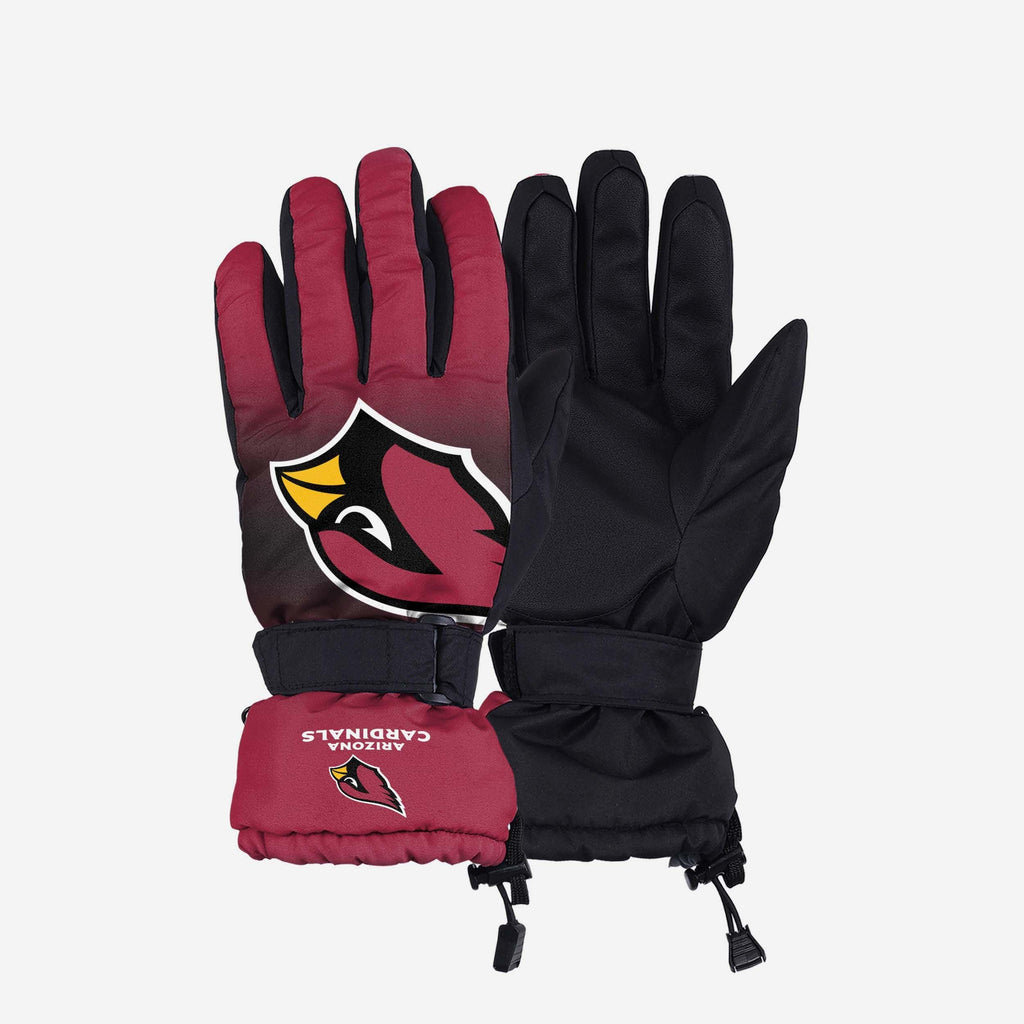 Arizona Cardinals Gradient Big Logo Insulated Gloves FOCO S/M - FOCO.com