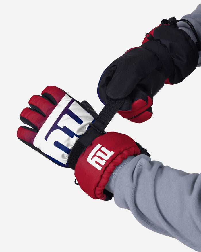 New York Giants Gradient Big Logo Insulated Gloves FOCO - FOCO.com