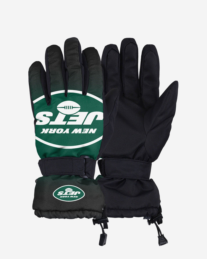 New York Jets Gradient Big Logo Insulated Gloves FOCO S/M - FOCO.com