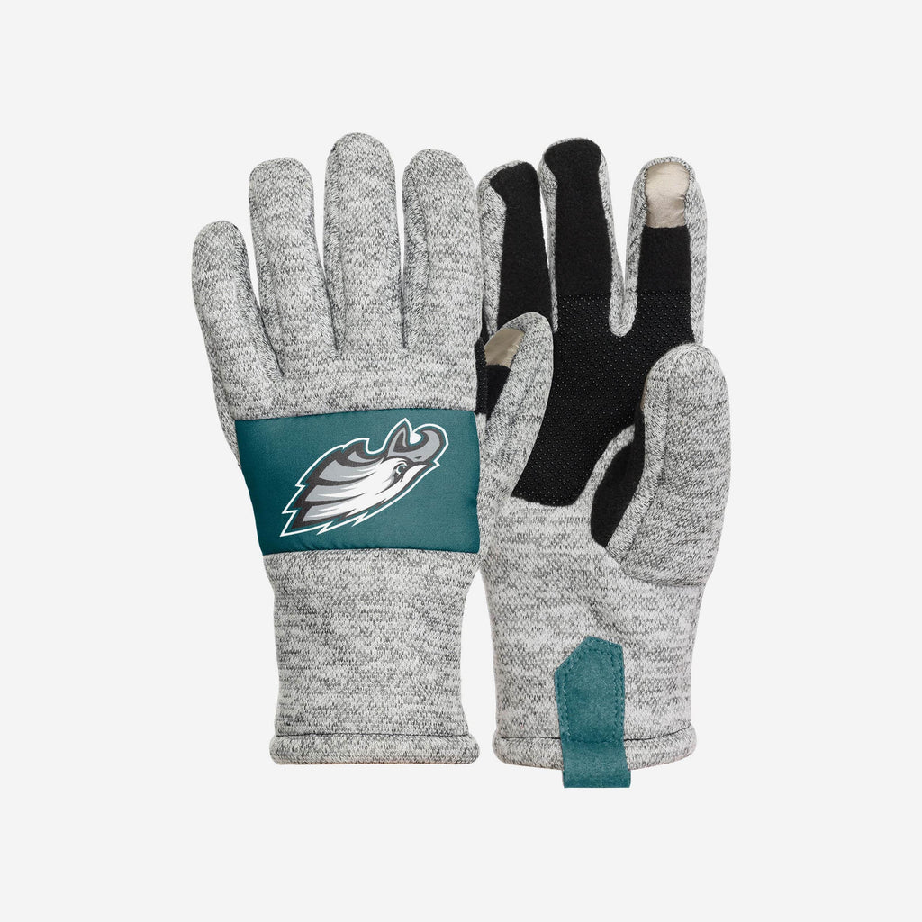 Philadelphia Eagles Heather Grey Insulated Gloves FOCO S/M - FOCO.com