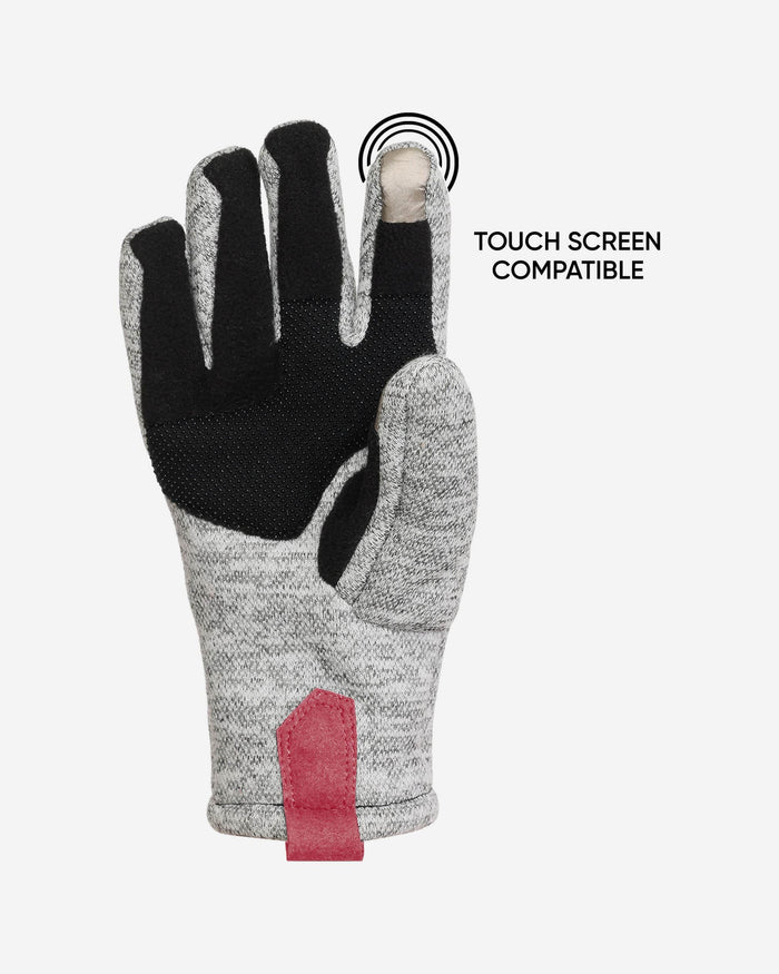 San Francisco 49ers Heather Grey Insulated Gloves FOCO - FOCO.com