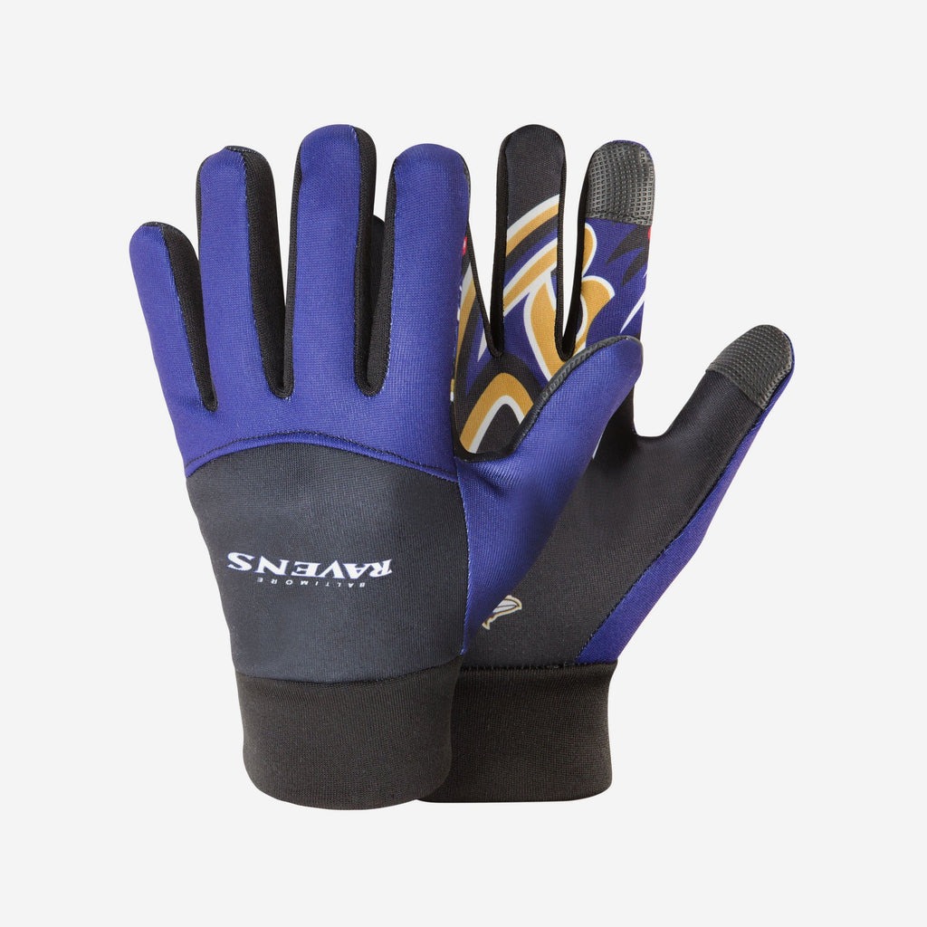 Baltimore Ravens Palm Logo Texting Gloves FOCO - FOCO.com