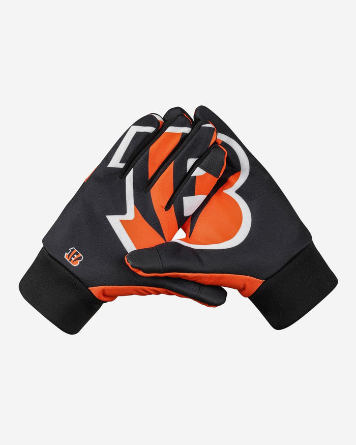 Cincinnati Bengals Palm Logo Texting Gloves FOCO - FOCO.com