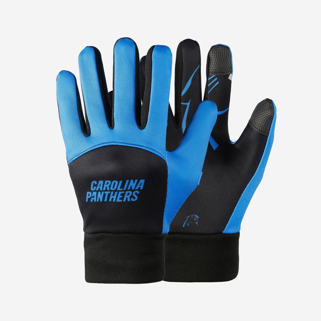 Carolina Panthers Palm Logo Texting Gloves FOCO - FOCO.com