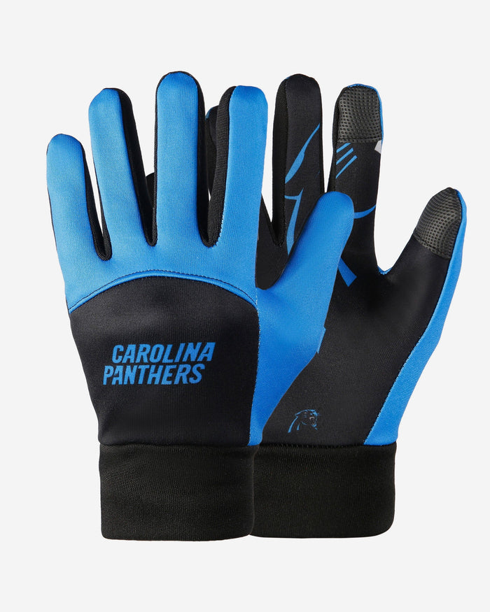 Carolina Panthers Palm Logo Texting Gloves FOCO - FOCO.com