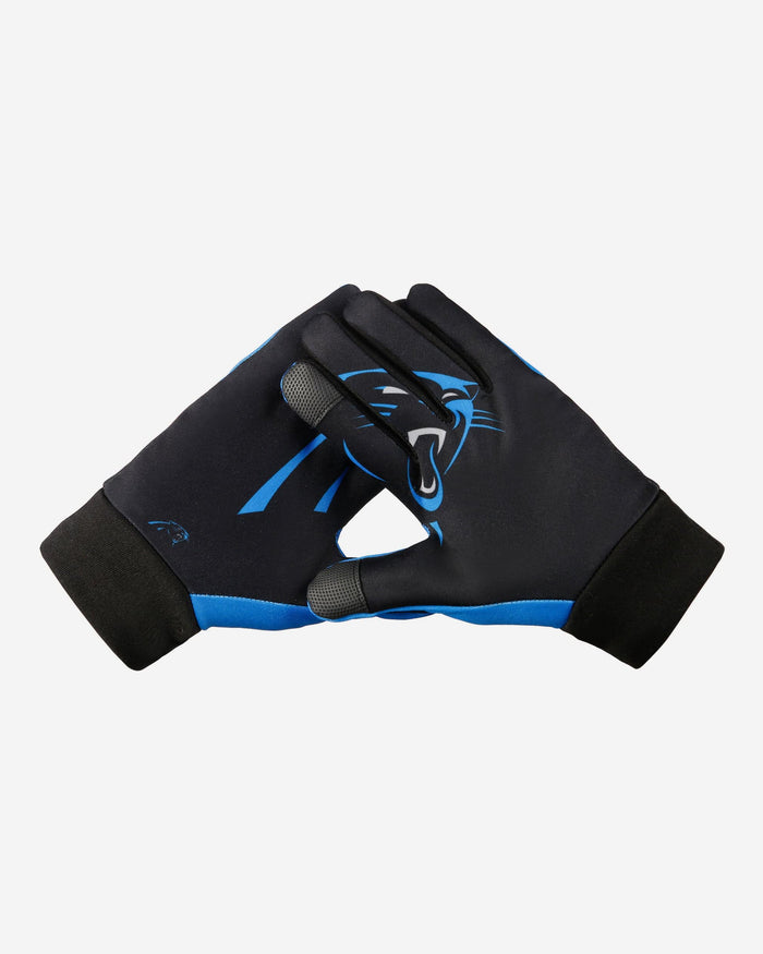 Carolina Panthers Palm Logo Texting Gloves FOCO - FOCO.com