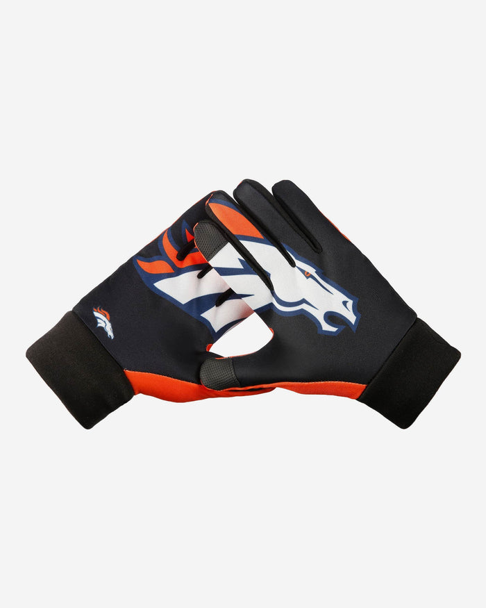 Denver Broncos Palm Logo Texting Gloves FOCO - FOCO.com