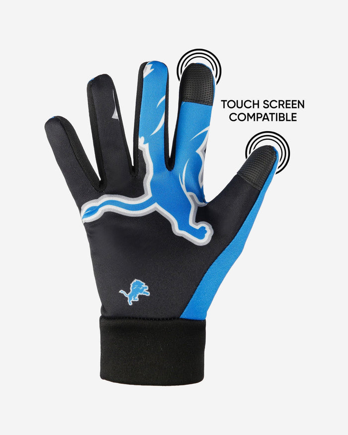 Detroit Lions Palm Logo Texting Gloves FOCO - FOCO.com