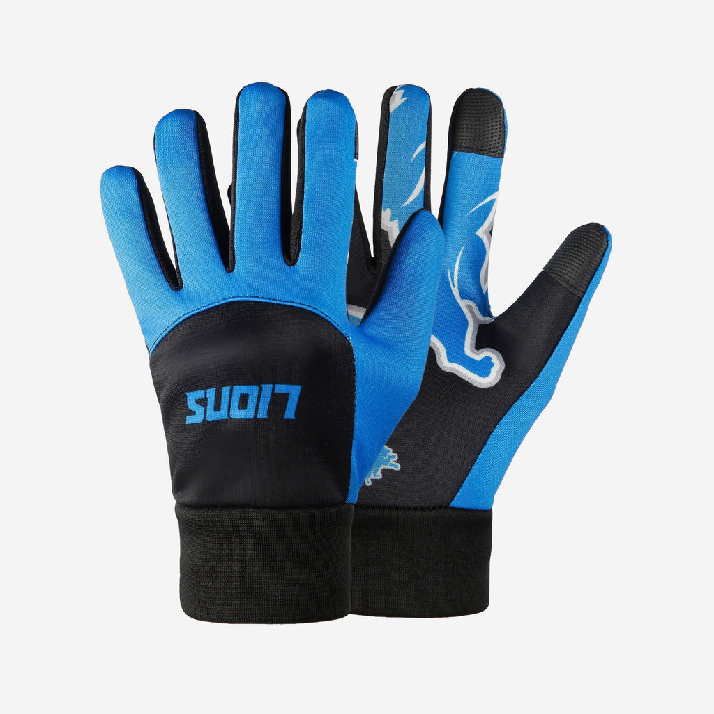 Detroit Lions Palm Logo Texting Gloves FOCO - FOCO.com