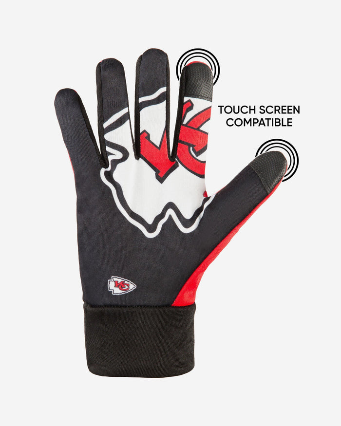 Kansas City Chiefs Palm Logo Texting Gloves FOCO - FOCO.com