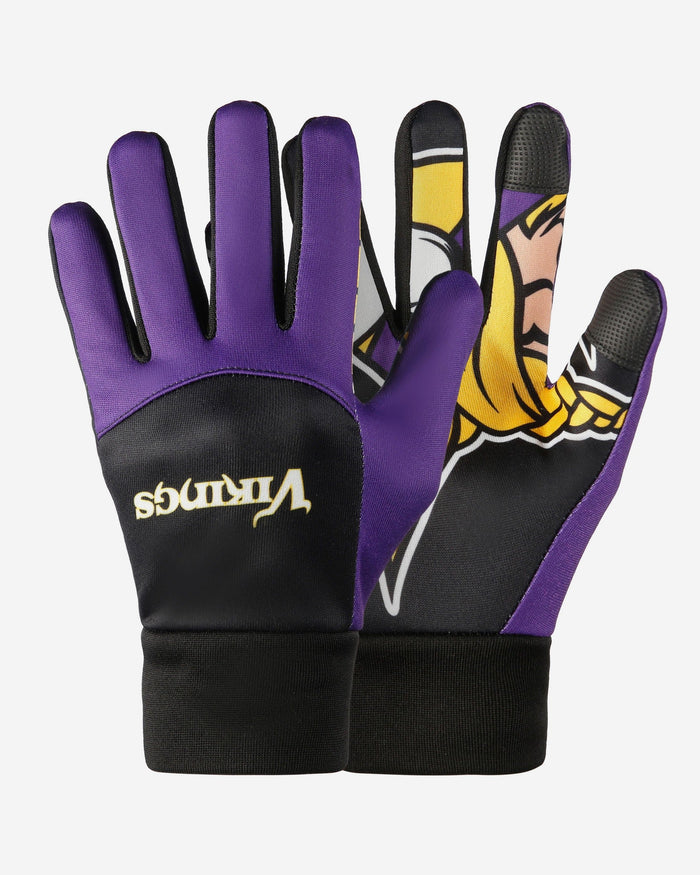 Minnesota Vikings Palm Logo Texting Gloves FOCO - FOCO.com