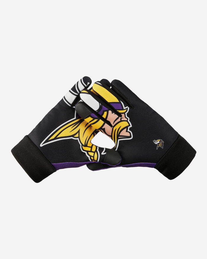 Minnesota Vikings Palm Logo Texting Gloves FOCO - FOCO.com