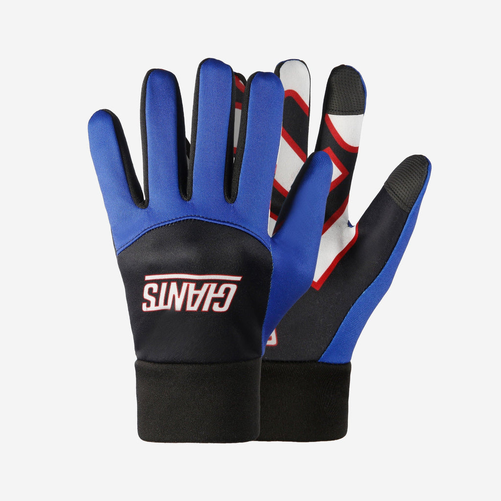 New York Giants Palm Logo Texting Gloves FOCO - FOCO.com