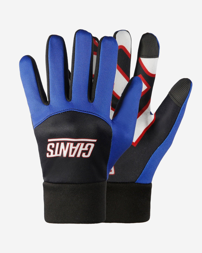 New York Giants Palm Logo Texting Gloves FOCO - FOCO.com