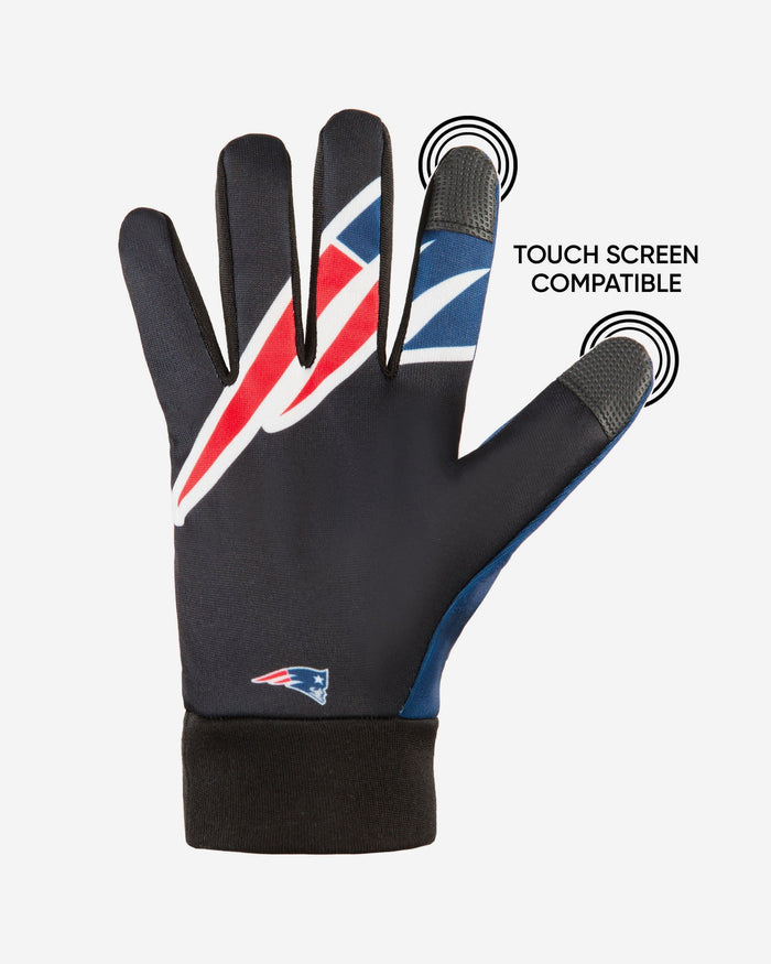 New England Patriots Palm Logo Texting Gloves FOCO - FOCO.com