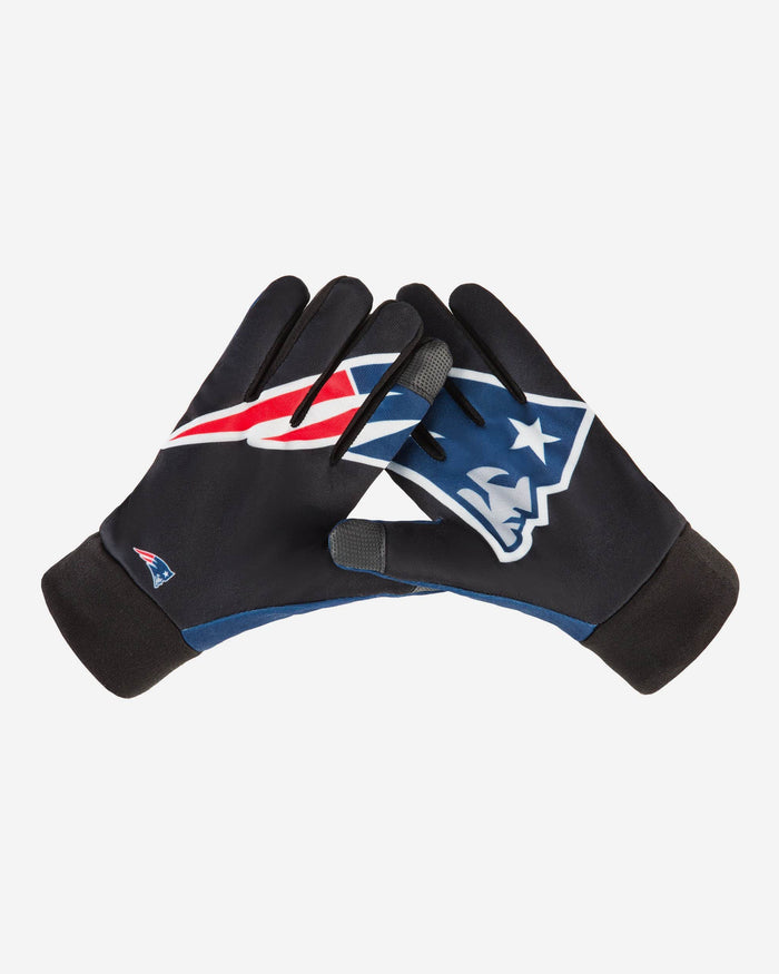 New England Patriots Palm Logo Texting Gloves FOCO - FOCO.com