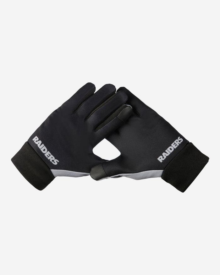 Las Vegas Raiders Palm Logo Texting Gloves FOCO - FOCO.com