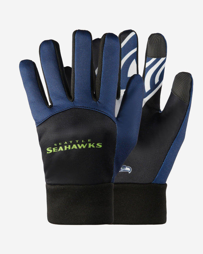 Seattle Seahawks Palm Logo Texting Gloves FOCO - FOCO.com