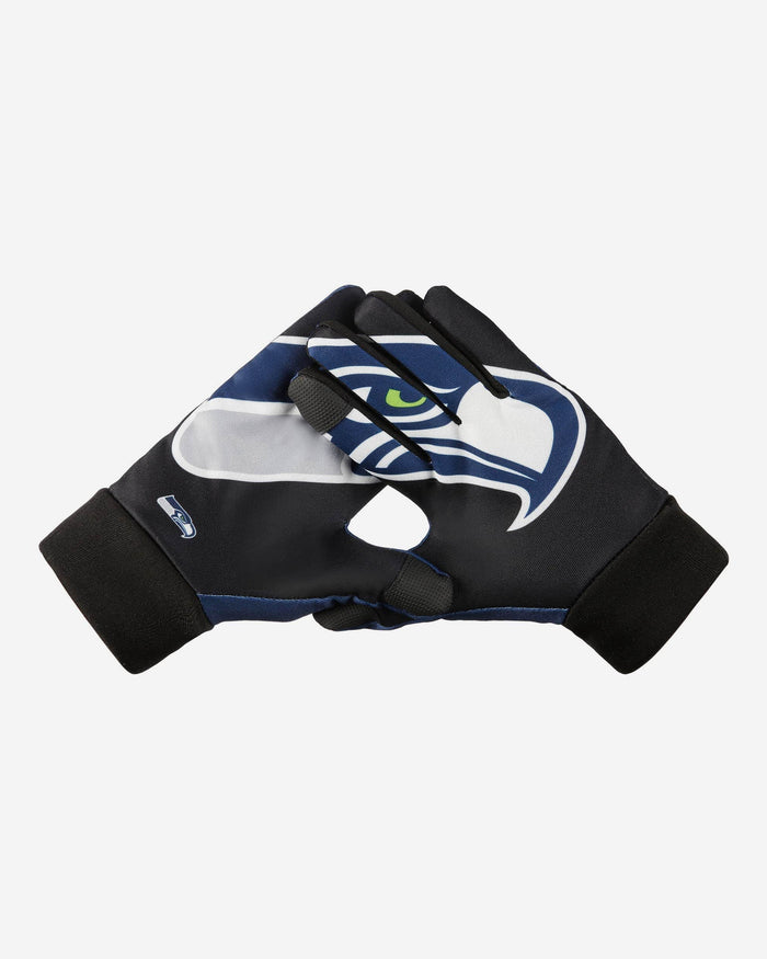 Seattle Seahawks Palm Logo Texting Gloves FOCO - FOCO.com