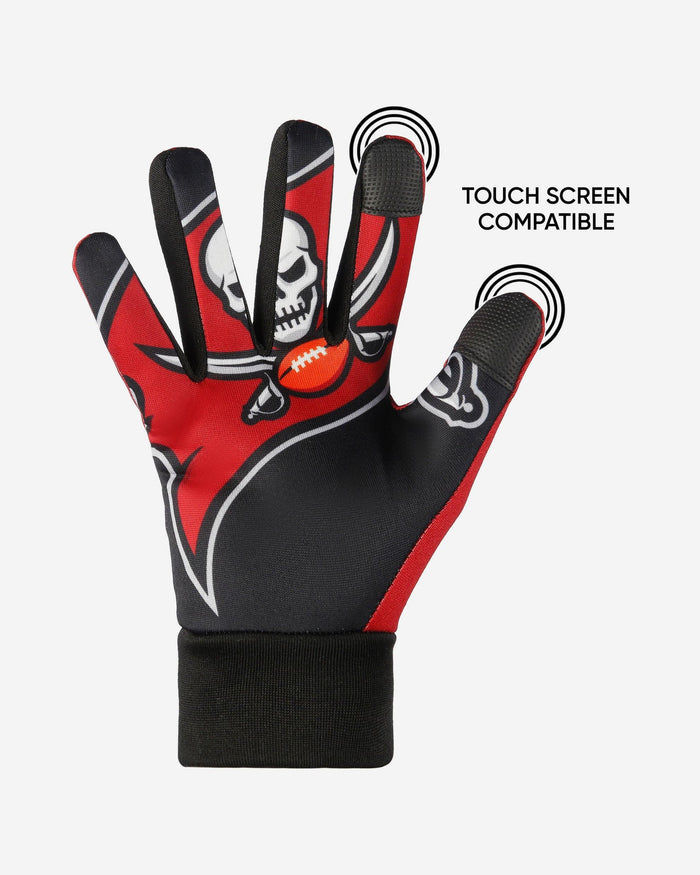 Tampa Bay Buccaneers Palm Logo Texting Gloves FOCO - FOCO.com