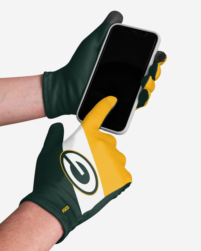 Green Bay Packers 2 Pack Reusable Stretch Gloves FOCO - FOCO.com