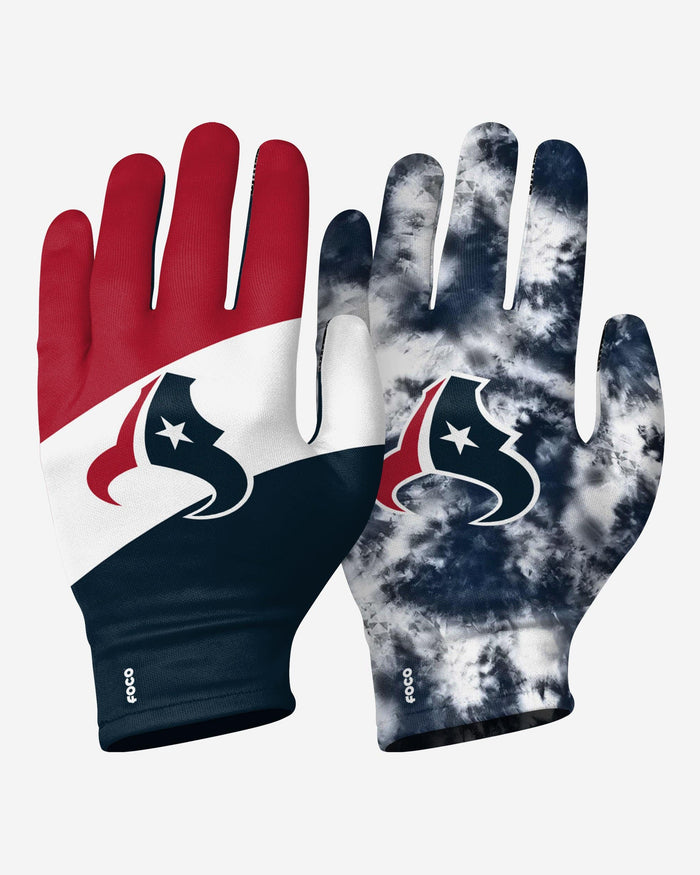 Houston Texans 2 Pack Reusable Stretch Gloves FOCO S/M - FOCO.com