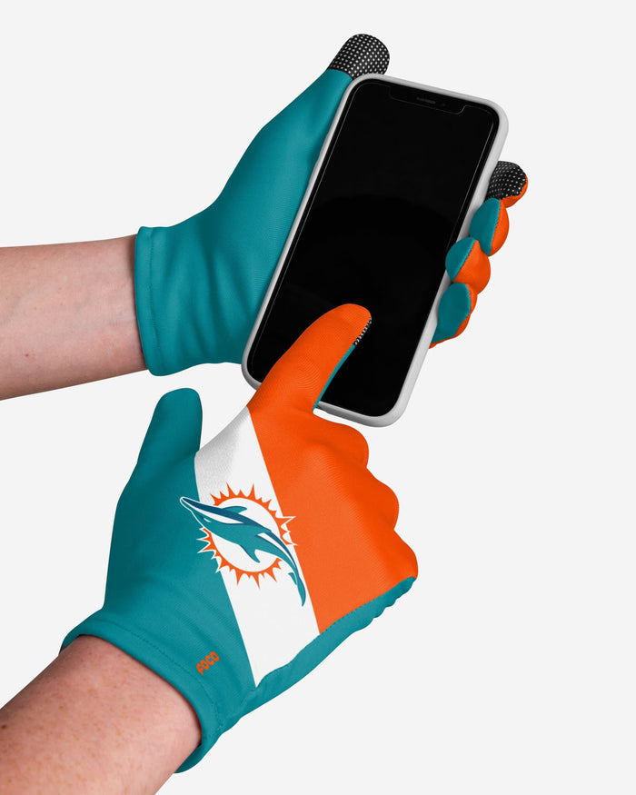 Miami Dolphins 2 Pack Reusable Stretch Gloves FOCO - FOCO.com